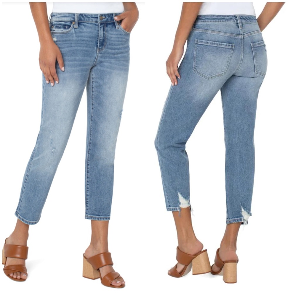 Stitch Fix Liverpool The Crop Straight Thyme Size 4/27 Minimalist Casual‎